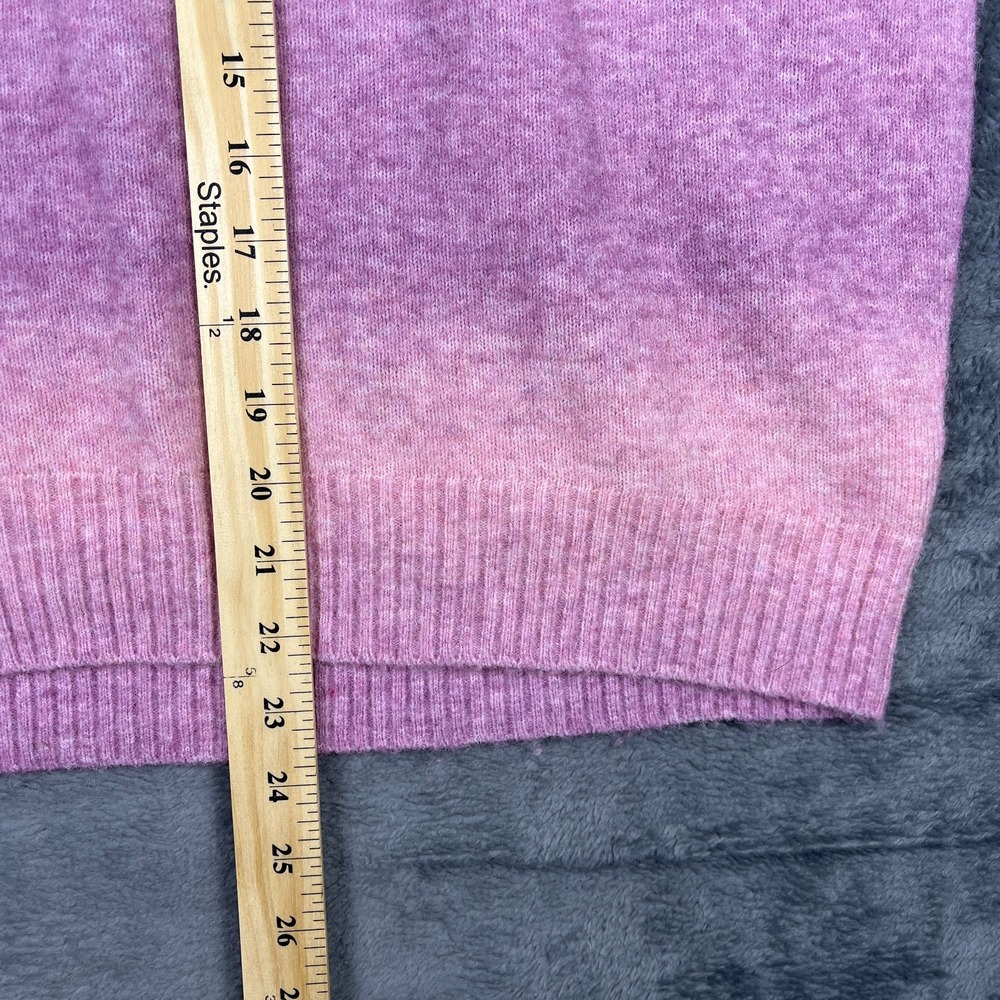 Old Navy Womens XS Petite Pink Gradient Ombre Pullover Crew Neck Knit Sweater - Picture 8 of 14